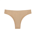 Women's Seamless Partial Coverage Bikini Brazilian Briefs, Lightweight & Silky Underwear for Daily Wear