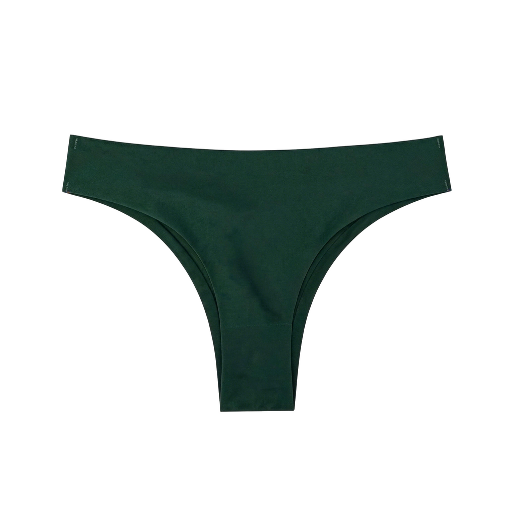 (7-color pack) Women's Seamless Partial Coverage Bikini Brazilian Briefs, Lightweight & Silky Underwear for Daily Wear