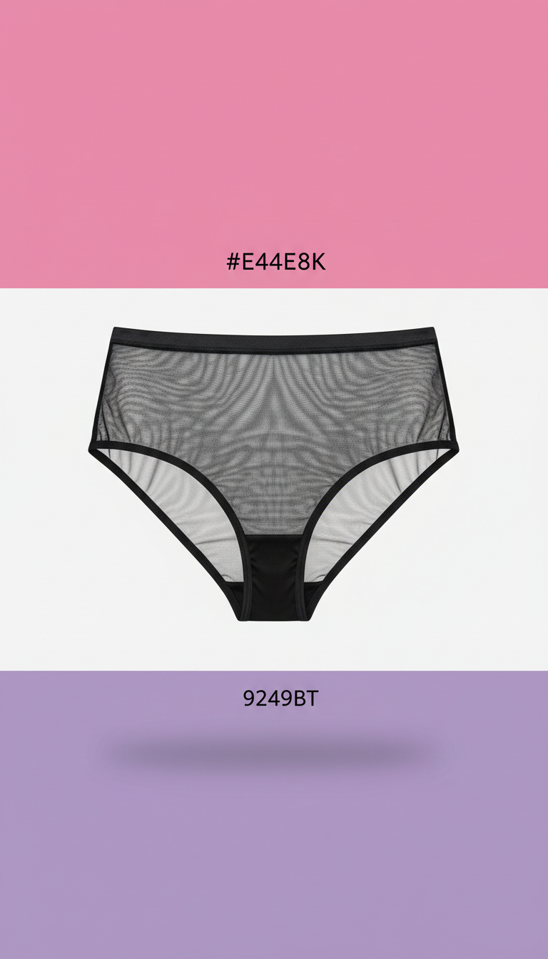 Mesh Bralette With Sheer Panels