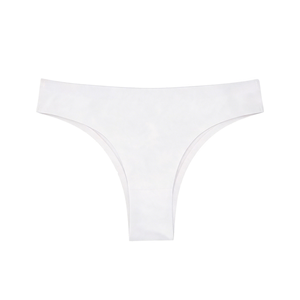 (7-color pack) Women's Seamless Partial Coverage Bikini Brazilian Briefs, Lightweight & Silky Underwear for Daily Wear