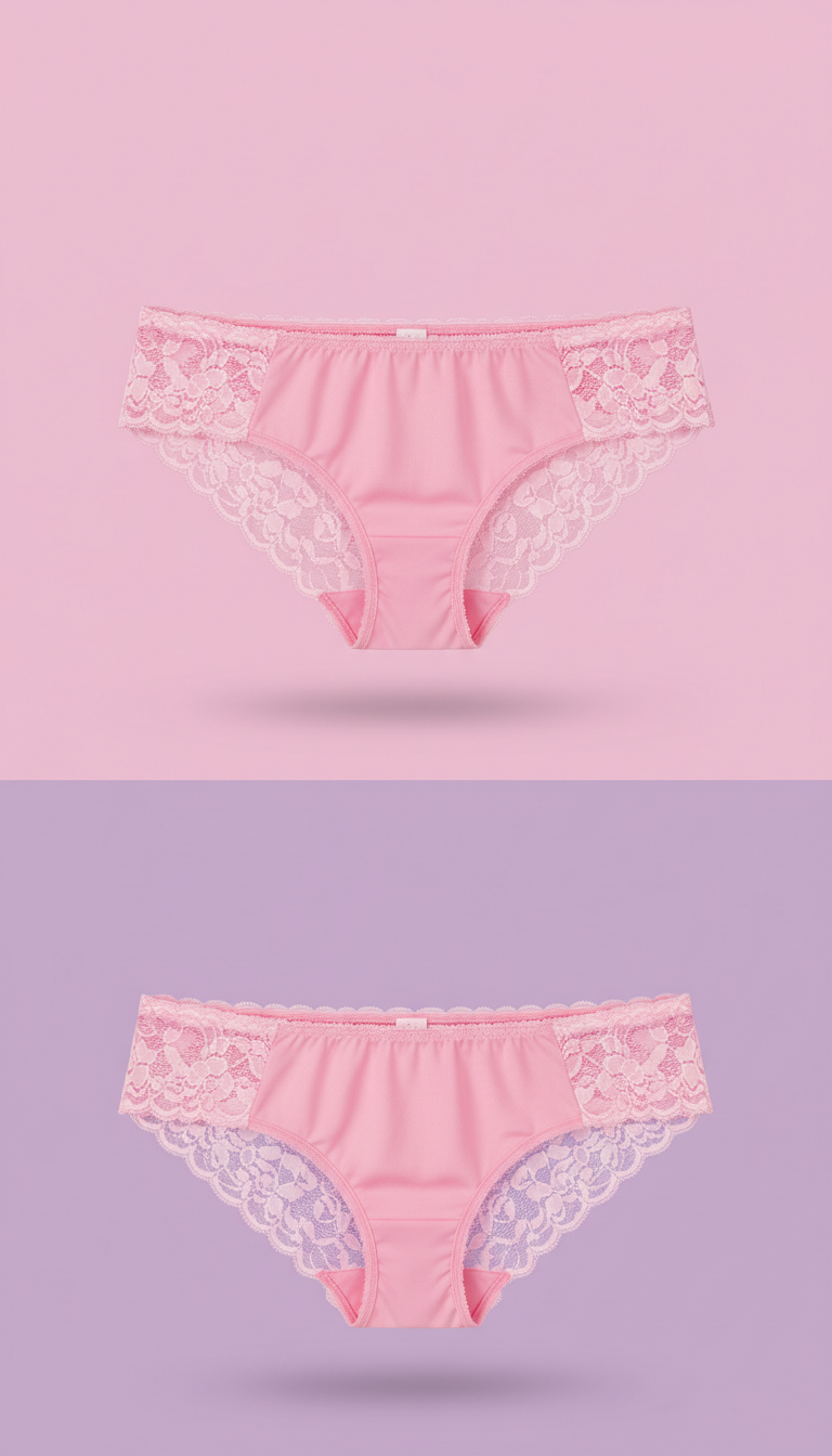 Lace Bikini Panty With Scalloped Edges