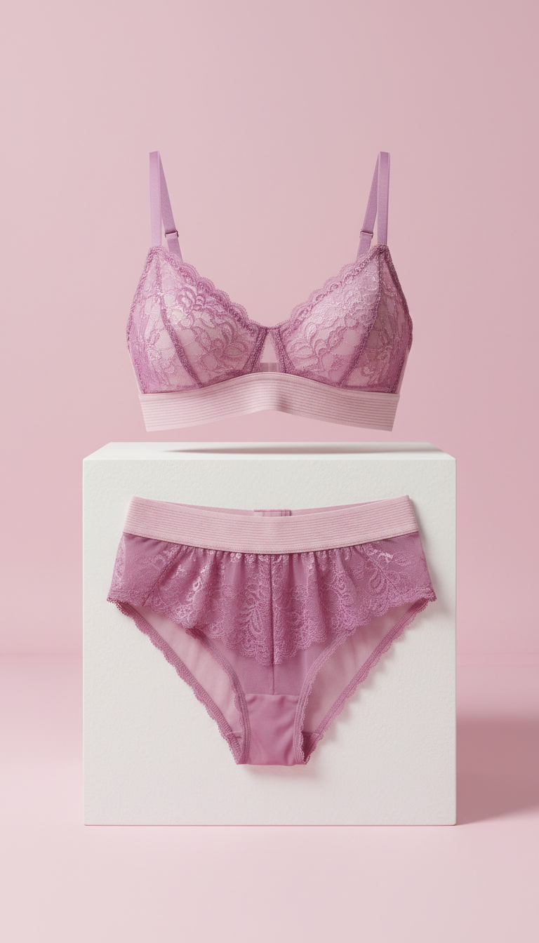 Mesh Trim Wireless Bra