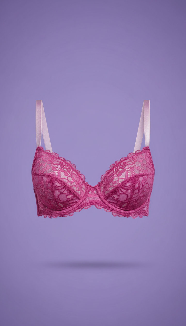 Microfiber Push-Up Bra With Gloss Finish
